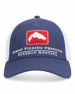 Simms Trout Icon Trucker Hats -fishing Sales 12226 635 trout icon trucker tabletop s23 front 1680x fd134ced 79f3 4594 946f b9b2c647f337