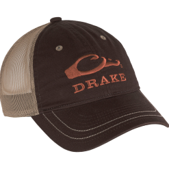 Drake Waterfowl Mesh Back Logo Hats -fishing Sales DrakeWaterfowlMeshBackLogoHats Brown