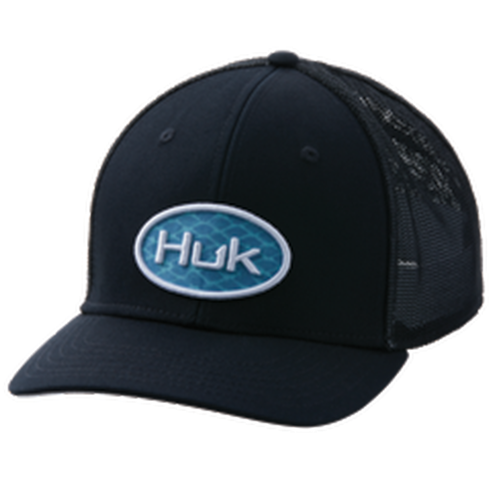 Huk Scaled Logo Stretch Trucker Hats 3 Huk Scaled Logo Stretch Trucker Hats